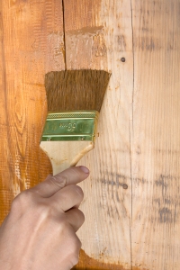 Holz Pflanzschrank nahstreichen